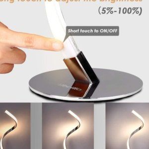 Albrillo Spiral Design LED Table Lamp - Dimmable Desk Lamp Touch Button 5W 450LM